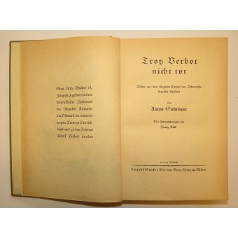 Anton Steininger - « Alive malgré linterdiction » du livre dun chapitre-Les Autrichiens dans la lutte pour le 3ème Reich. Espenlaub militaria